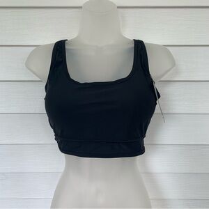 BMJL Chic Black bikini top with adjustable straps size Largw NWT